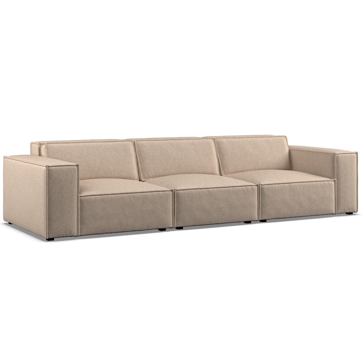 3 Seater Sofa - LUCCA Fabric Beige