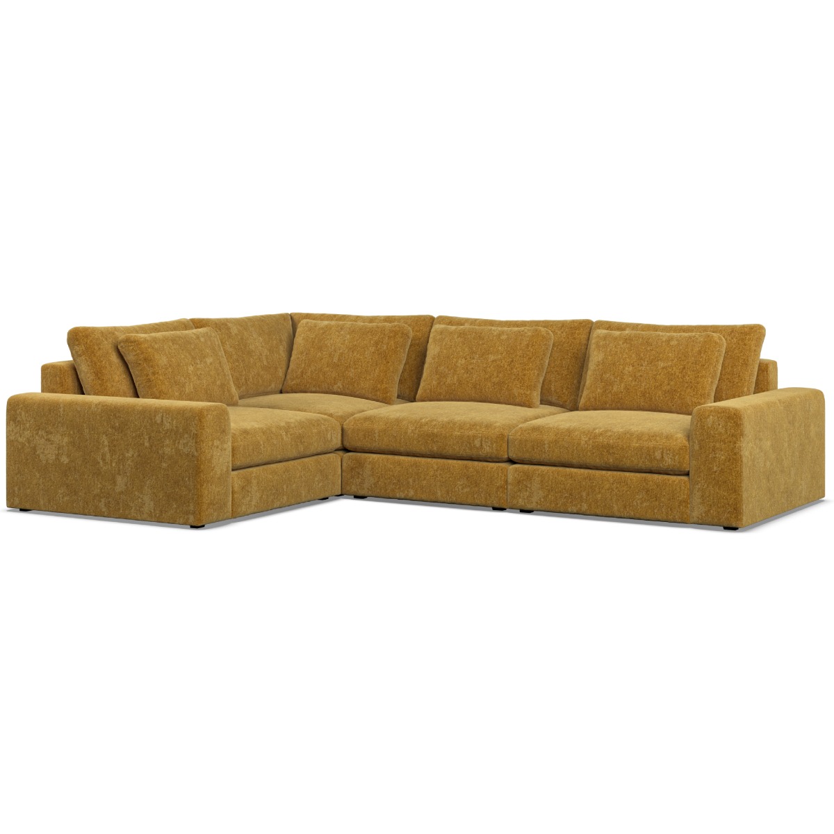 Corner Sofa - SOVA Fabric 3 Seater Right Hand Facing Sunny