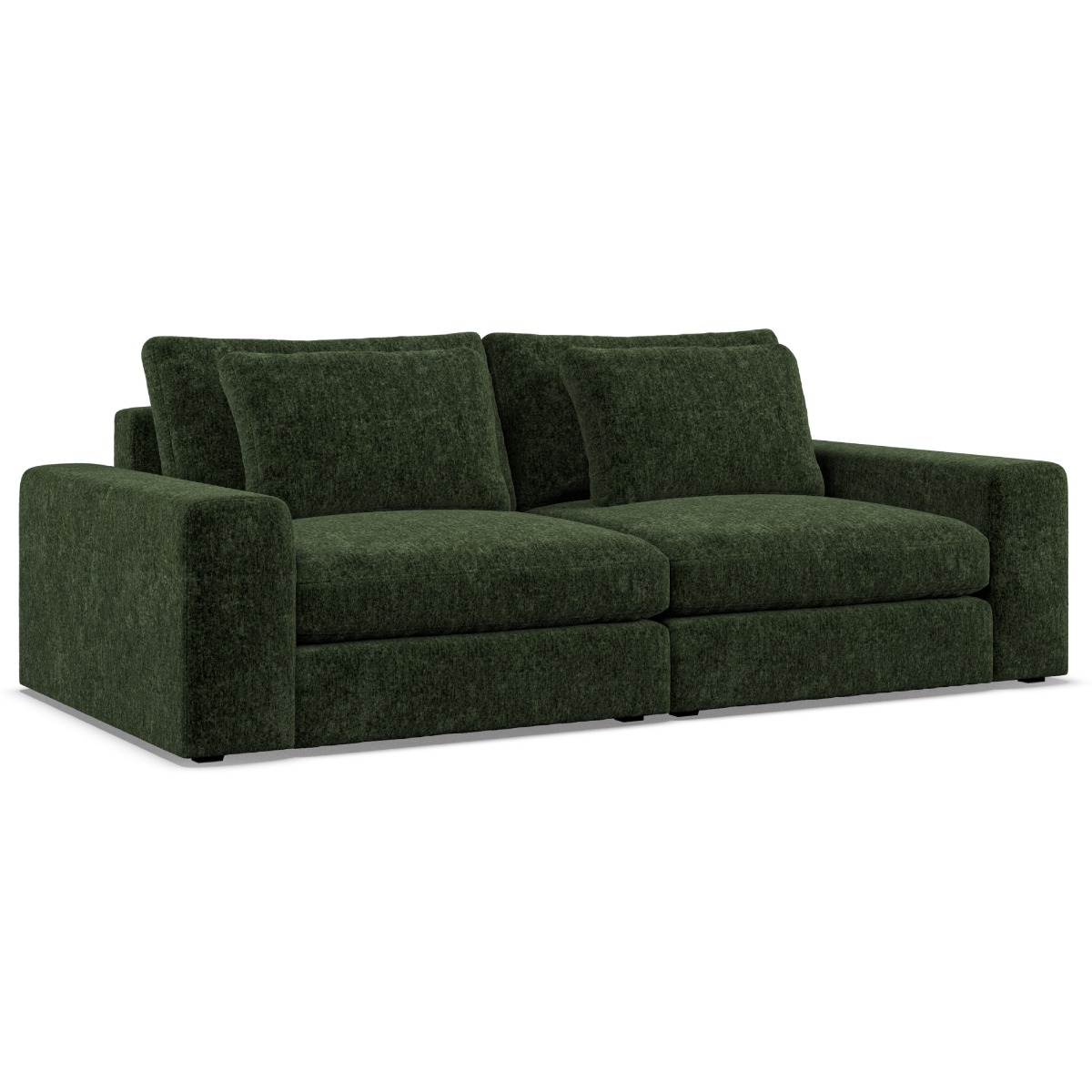 2 Seater Sofa - SOVA Fabric Bottle Green