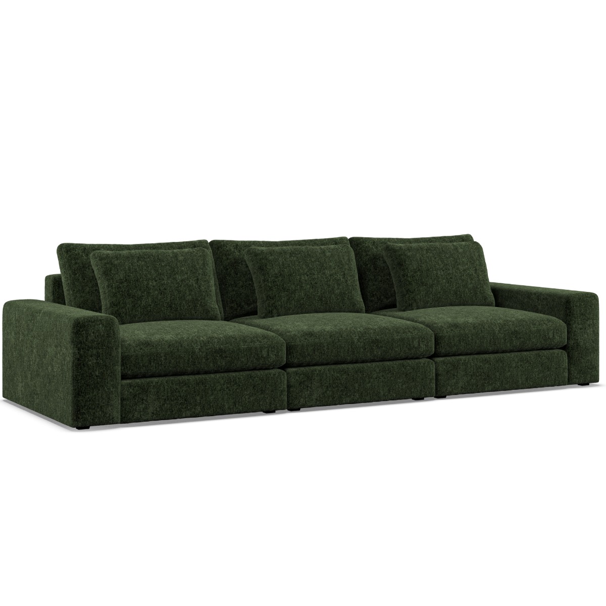 3 Seater Sofa - SOVA Fabric Bottle Green