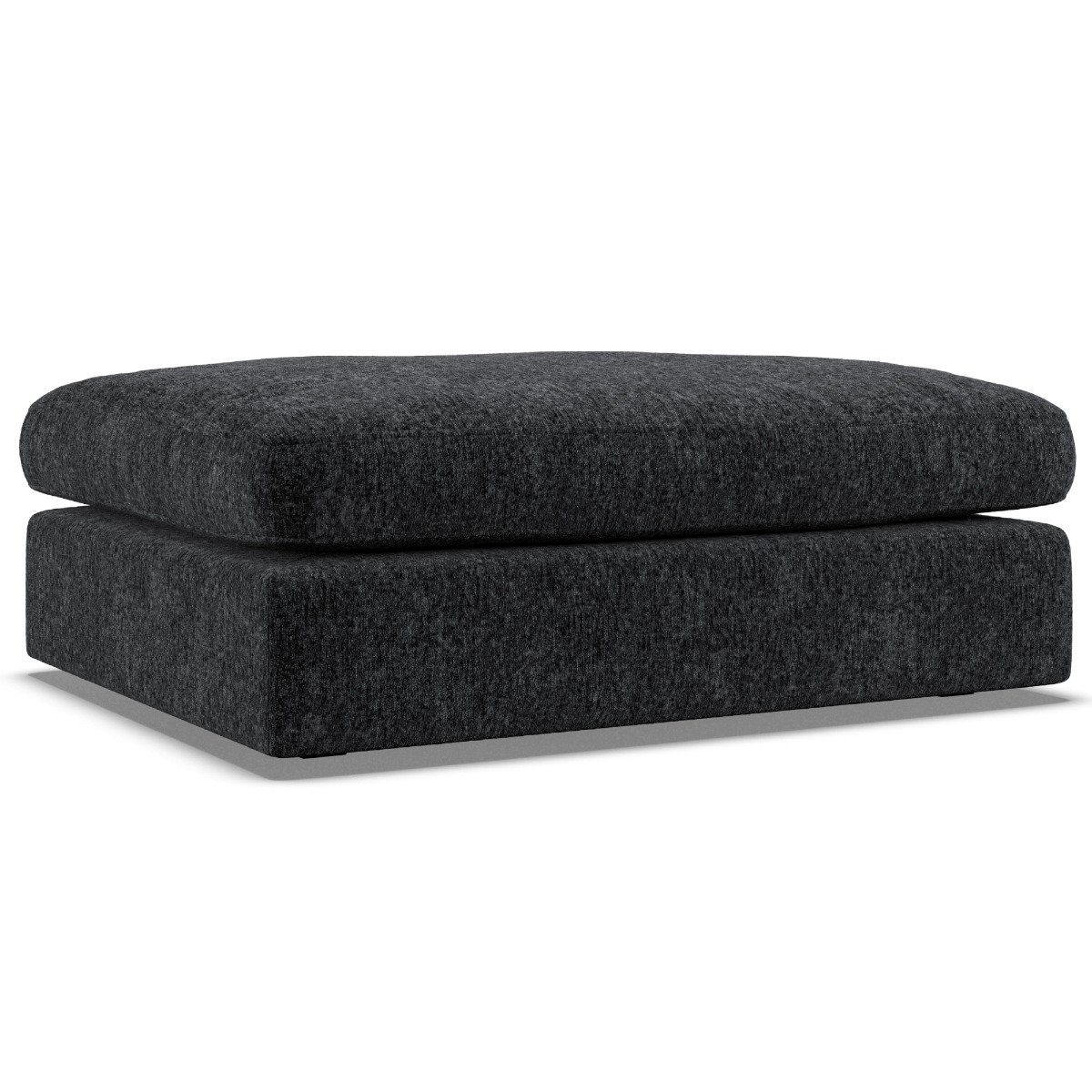 Footstool - SOVA Fabric Black