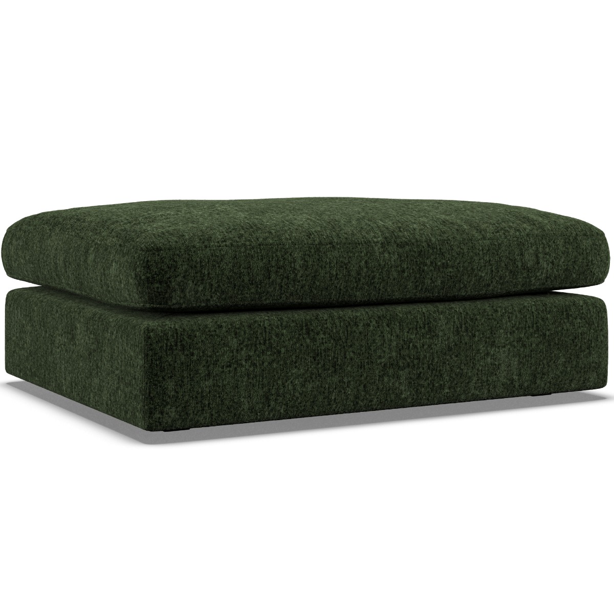 Footstool - SOVA Fabric Bottle Green