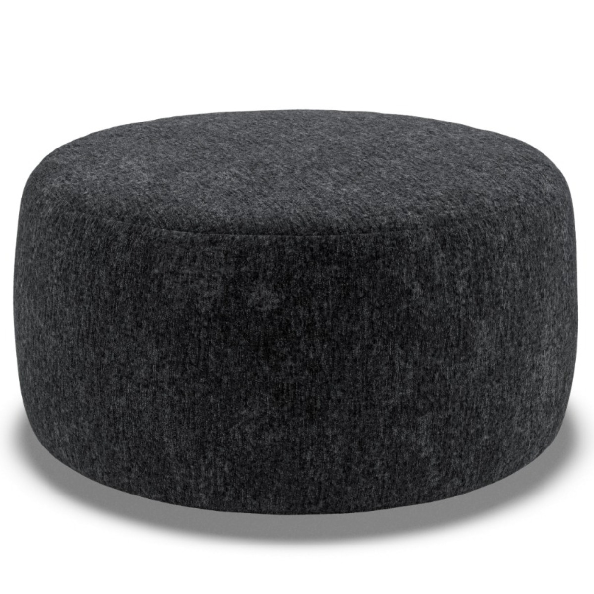 Footstool - GRAZ Fabric Black