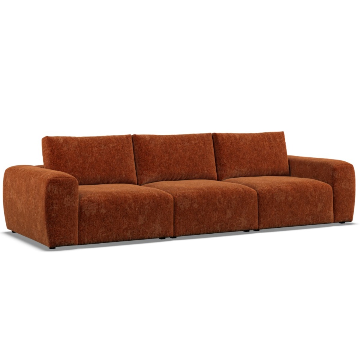 3 Seater Sofa - GRAZ Fabric Deep Terra