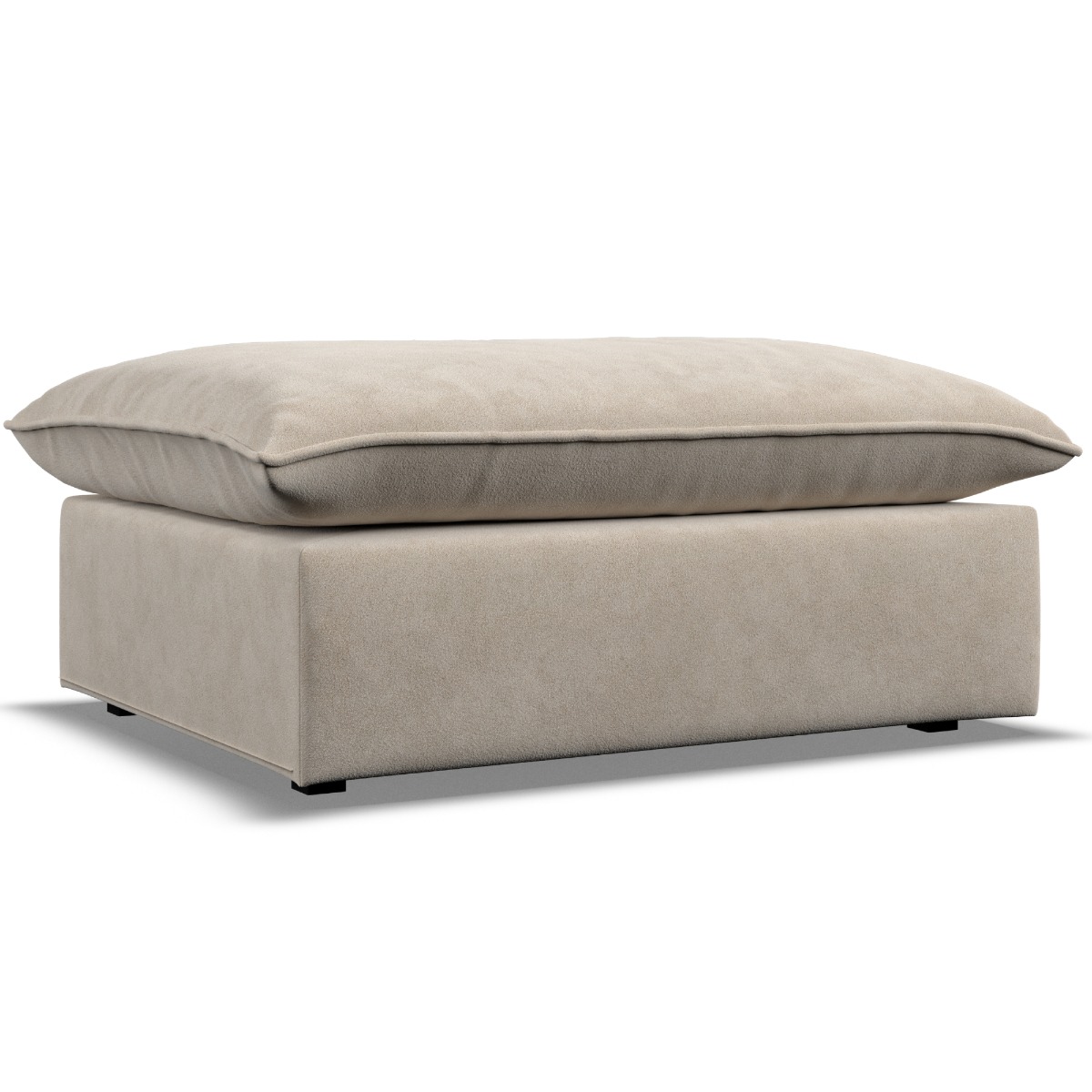Footstool - PUEBLA Fabric Eggshell