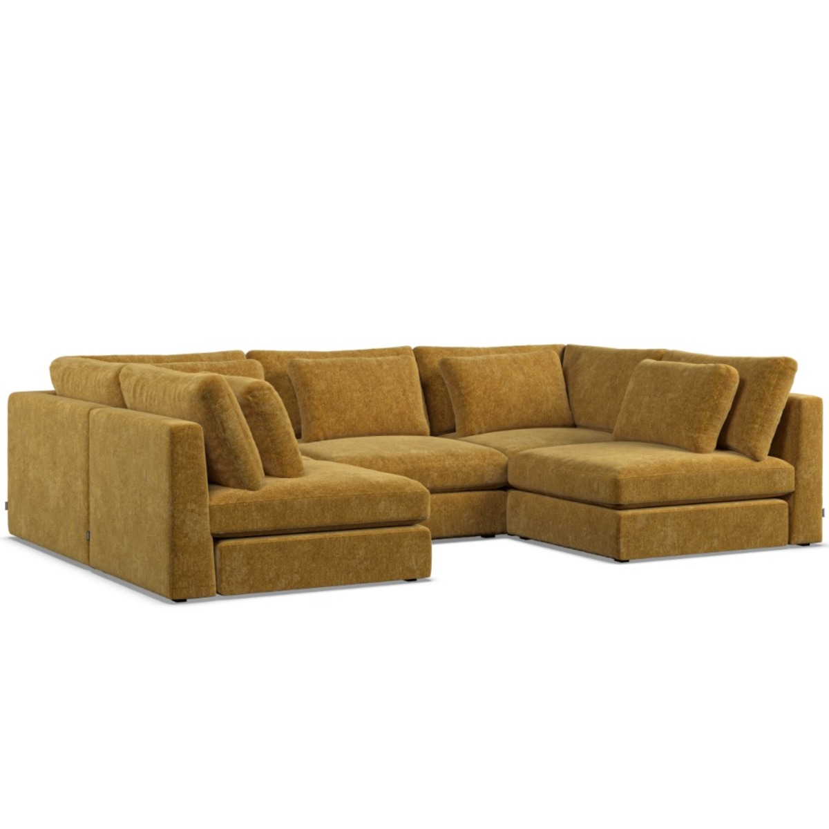 Corner Sofa - SOVA Fabric 5 Seater U Shaped Sunny - Open End