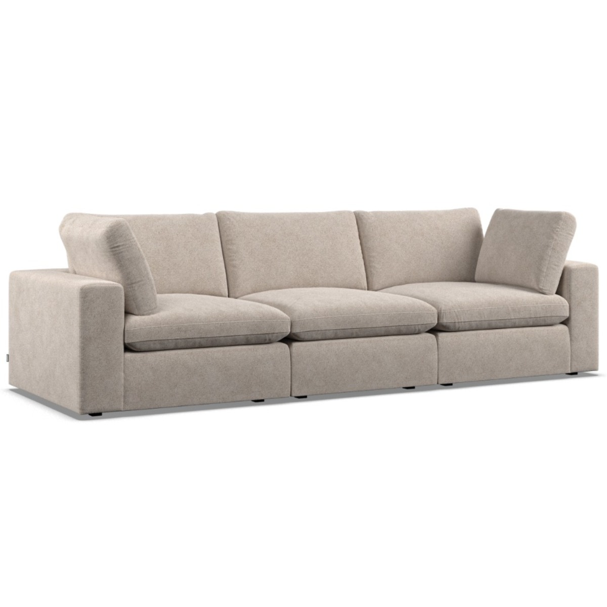 3 Seater Sofa - OBLAK Fabric Fossil