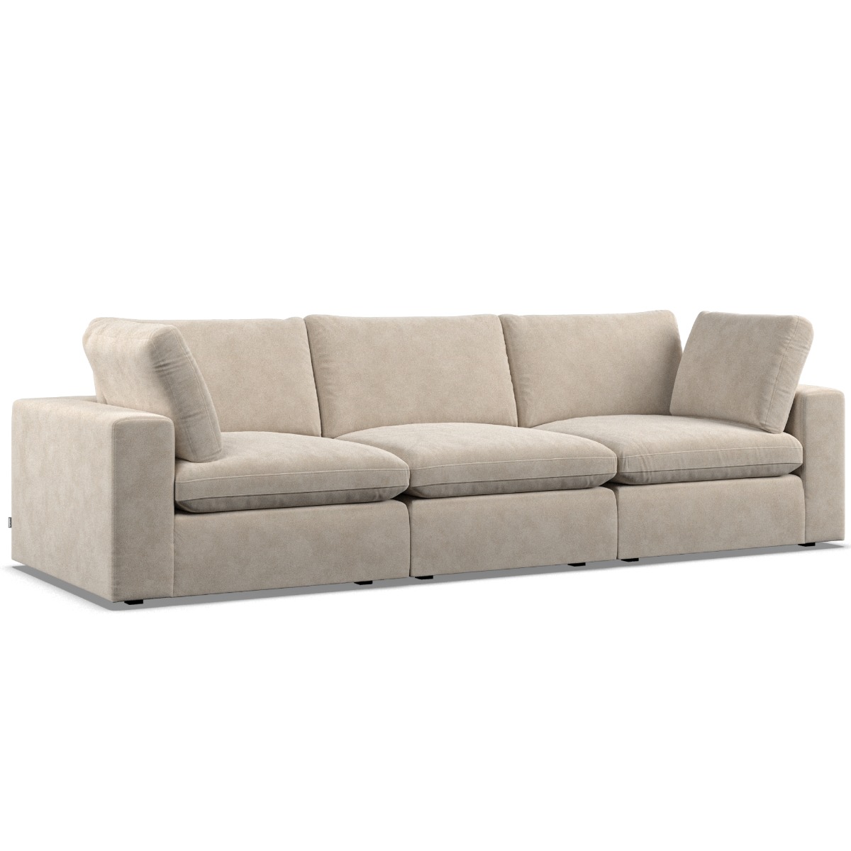 3 Seater Sofa - OBLAK Fabric Eggshell