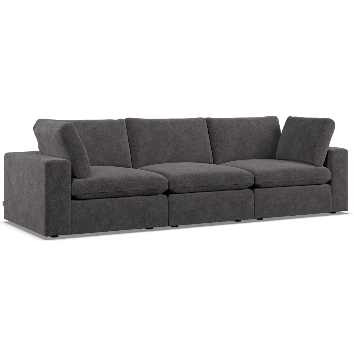 3 Seater Sofa - OBLAK Fabric Slate