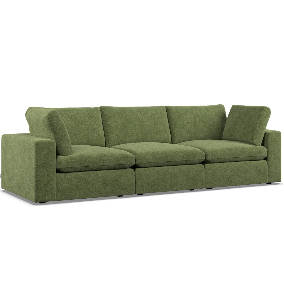 3 Seater Sofa - OBLAK Fabric Verde