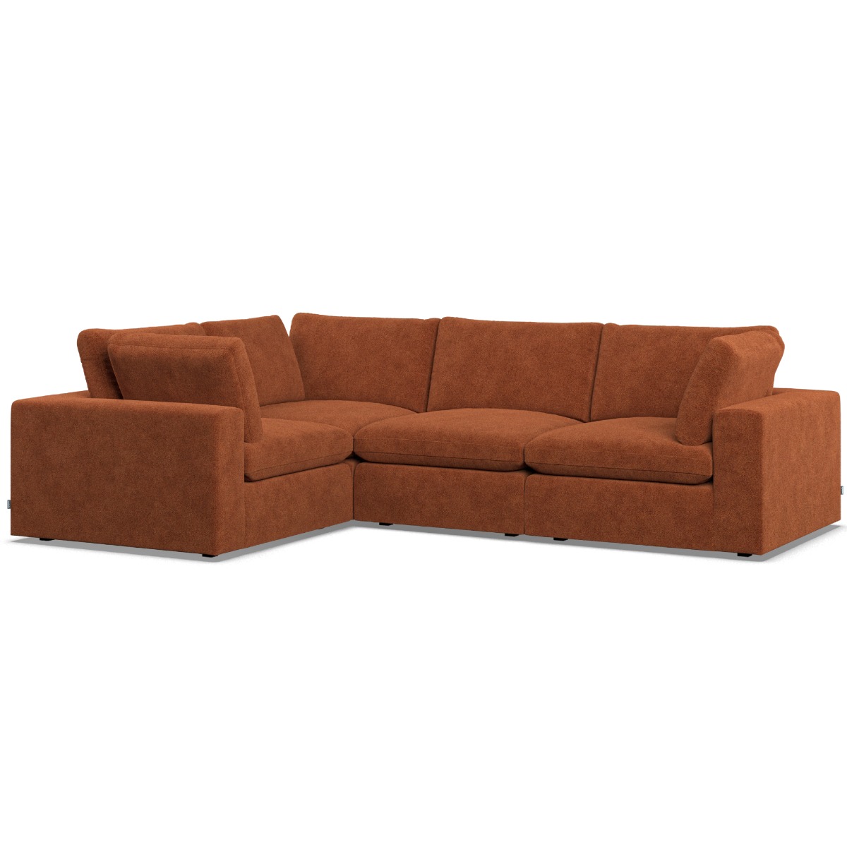 Corner Sofa - OBLAK Fabric 3 Seater Right Hand Facing Saffron