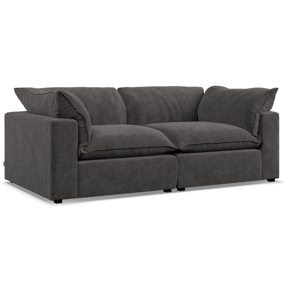 2 Seater Sofa - PUEBLA Fabric Slate
