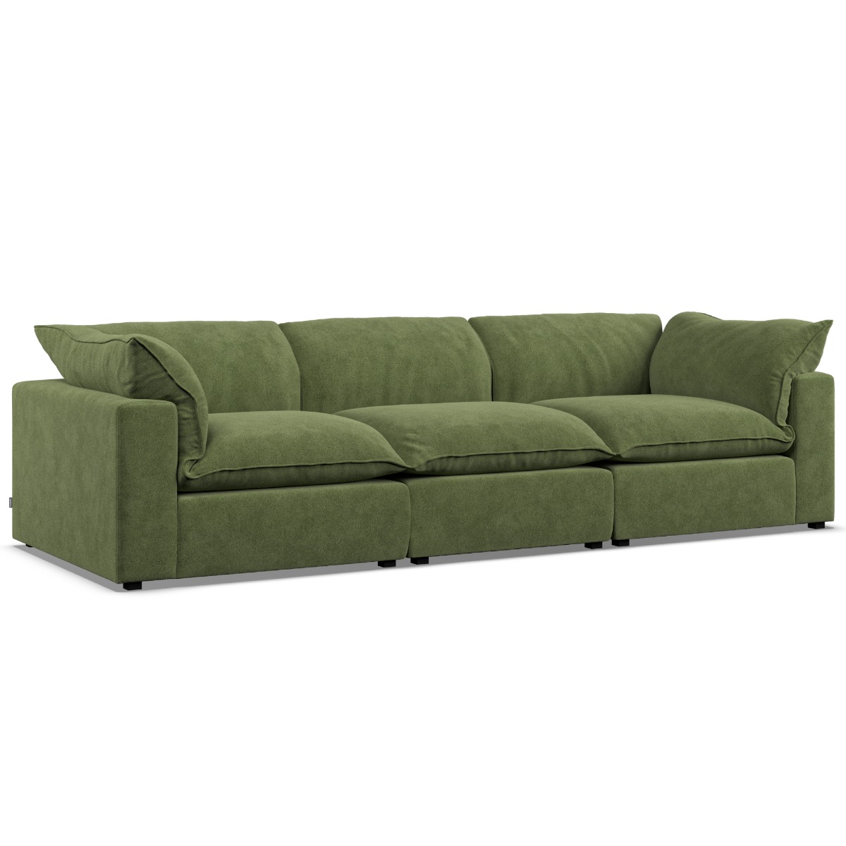 3 Seater Sofa - PUEBLA Fabric Verde
