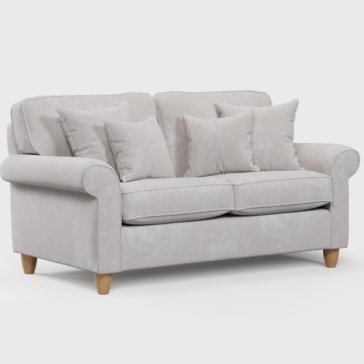 2 Seater Sofa - COASTAL Fabric - Pearl