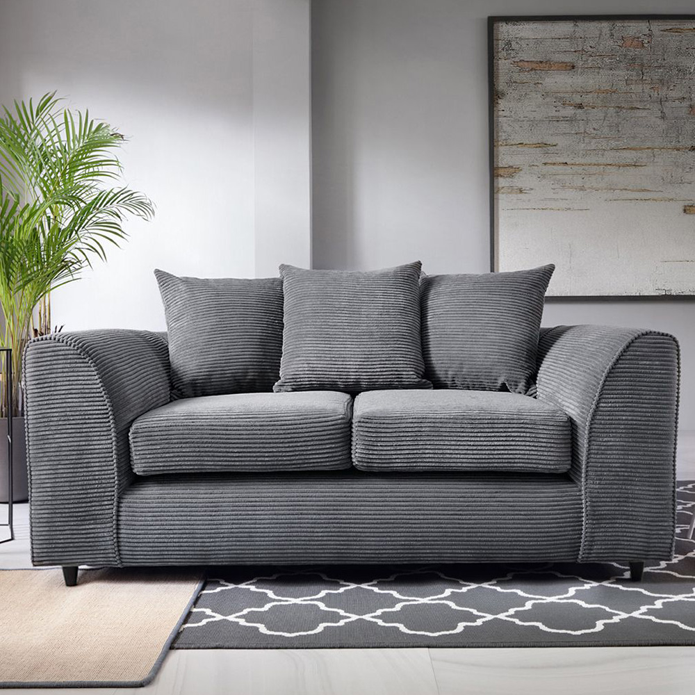 Jill Jumbo 2 Seater Sofa - Grey