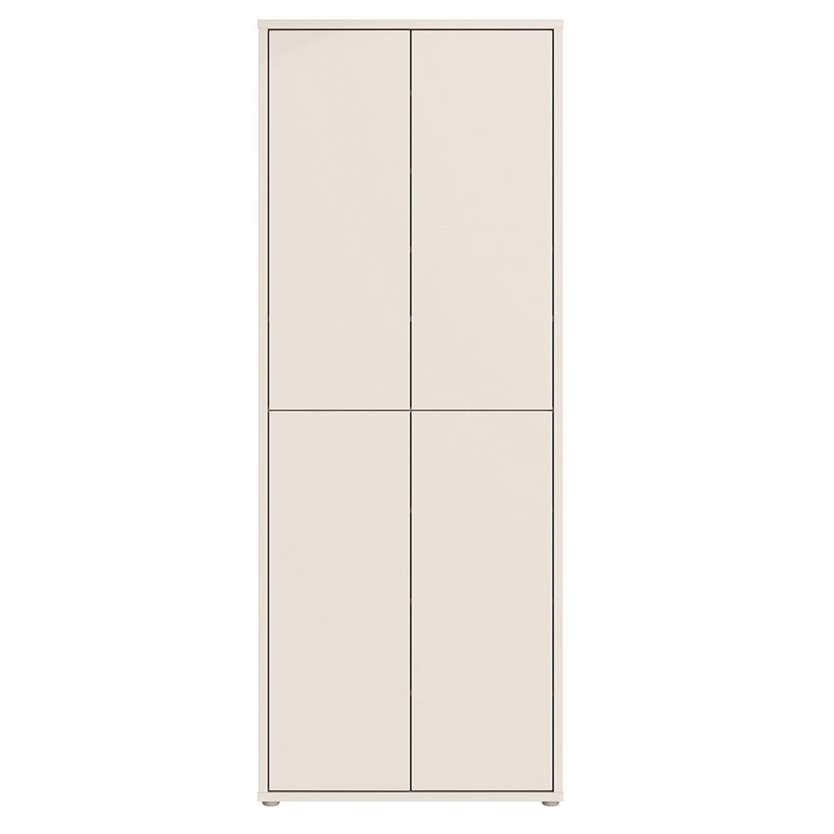 SOLARA Tall Shoe Cabinet with 4 Push to Open Doors - Sand
