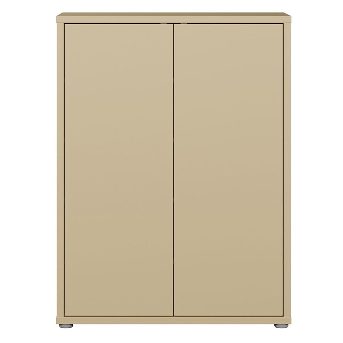 SOLARA Shoe Cabinet with 2 Push to Open Doors - Yellow