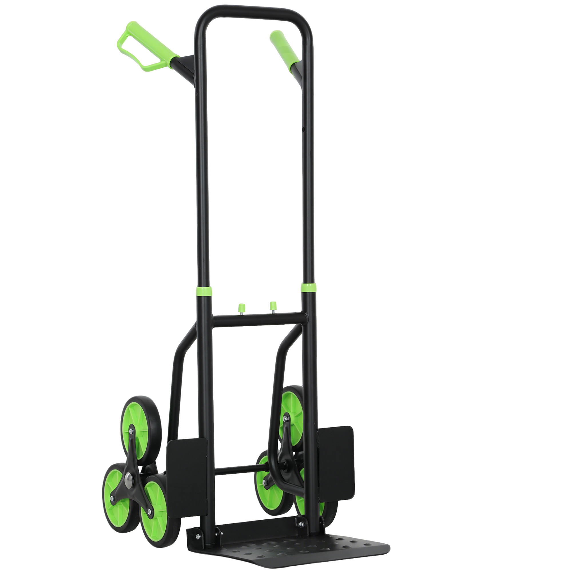 DURWELL Six Wheel Folding Sack Barrow Trolley Black, Green