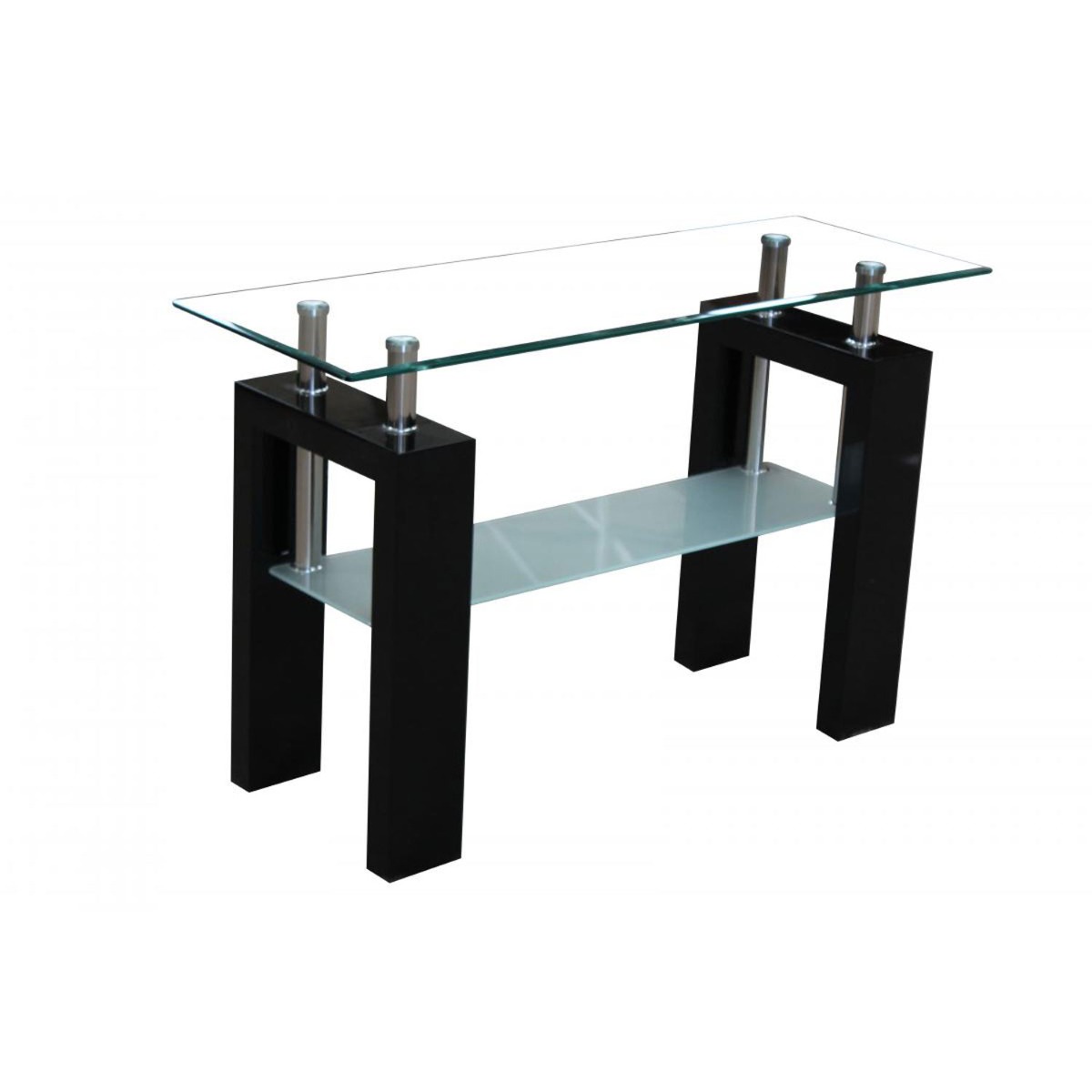 Atticus High Gloss Console Table - Black