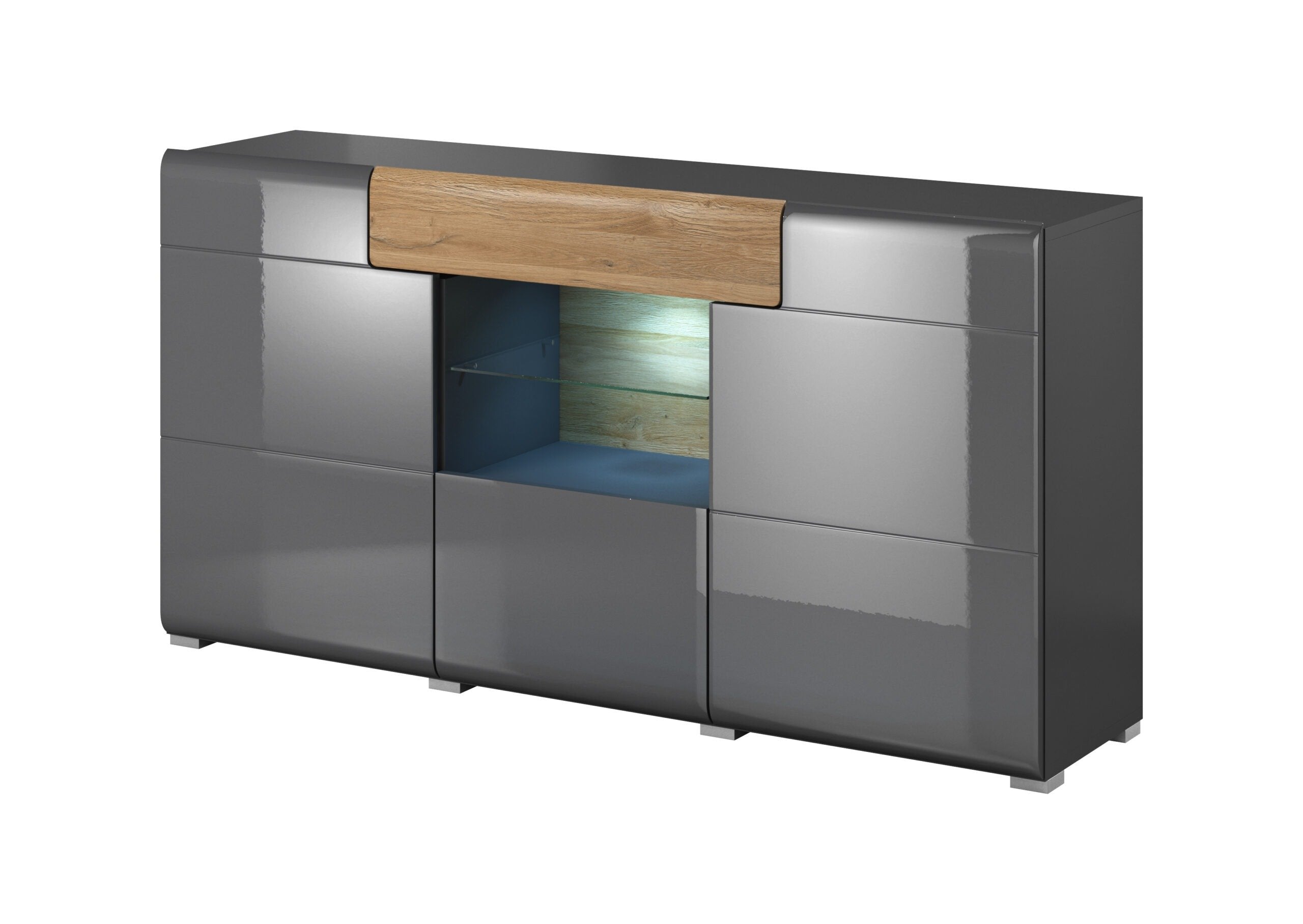 Ohio 26 Sideboard Cabinet - Grey Gloss