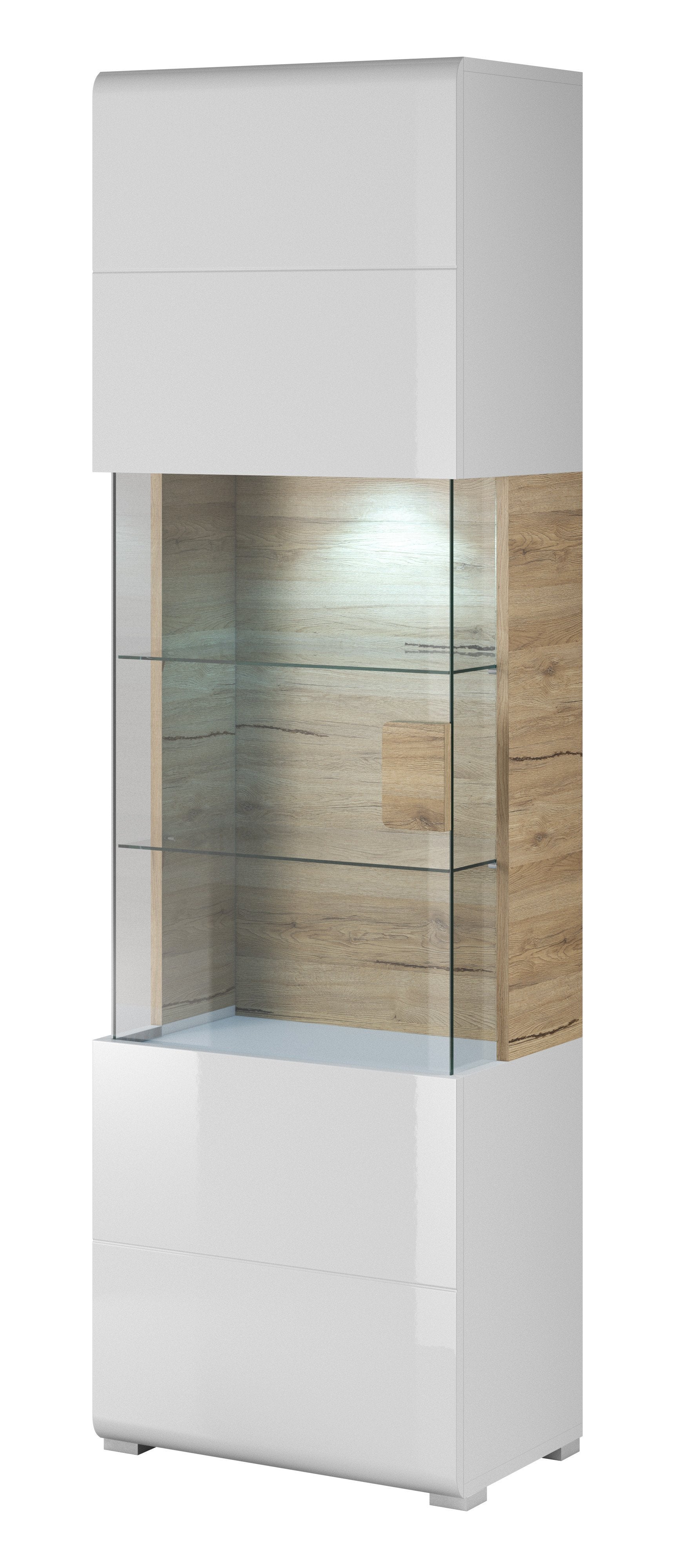 Ohio 05 Display Cabinet - White Gloss