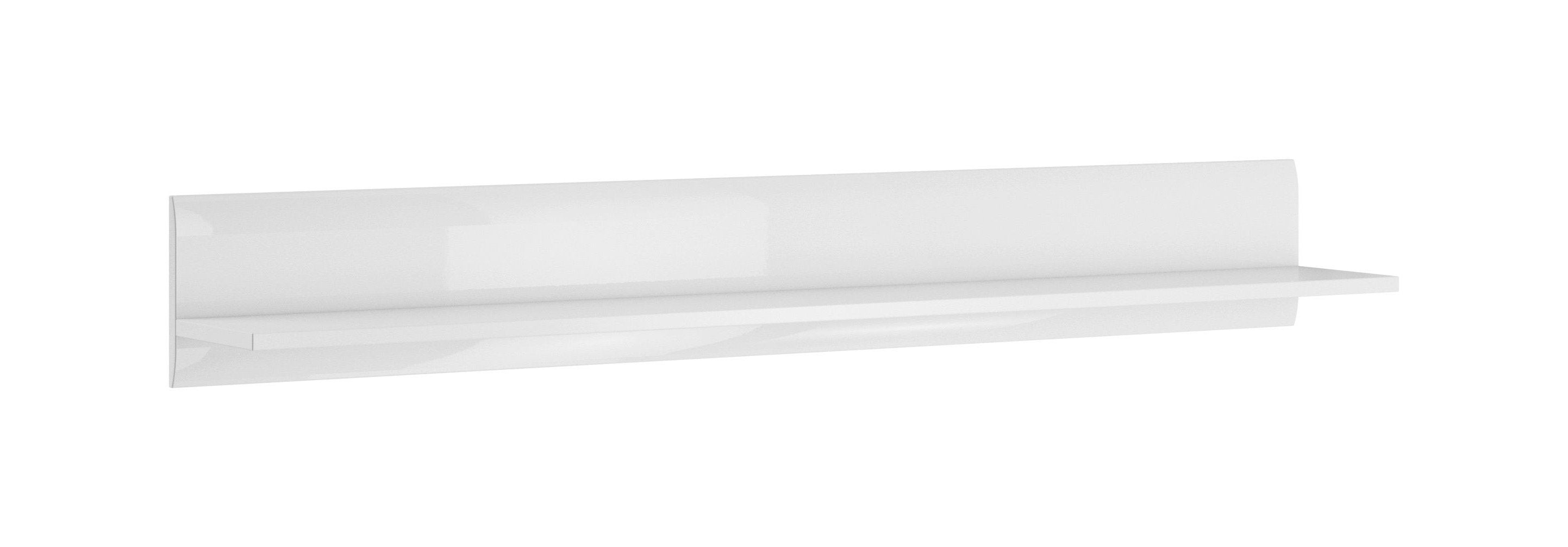 Oklahoma 02 Wall Shelf 180cm - White