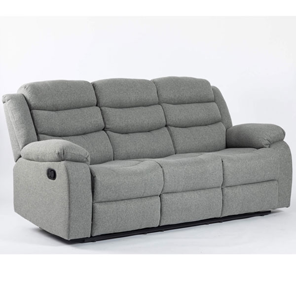 Esperanza 3 Seater Fabric Recliner - Grey