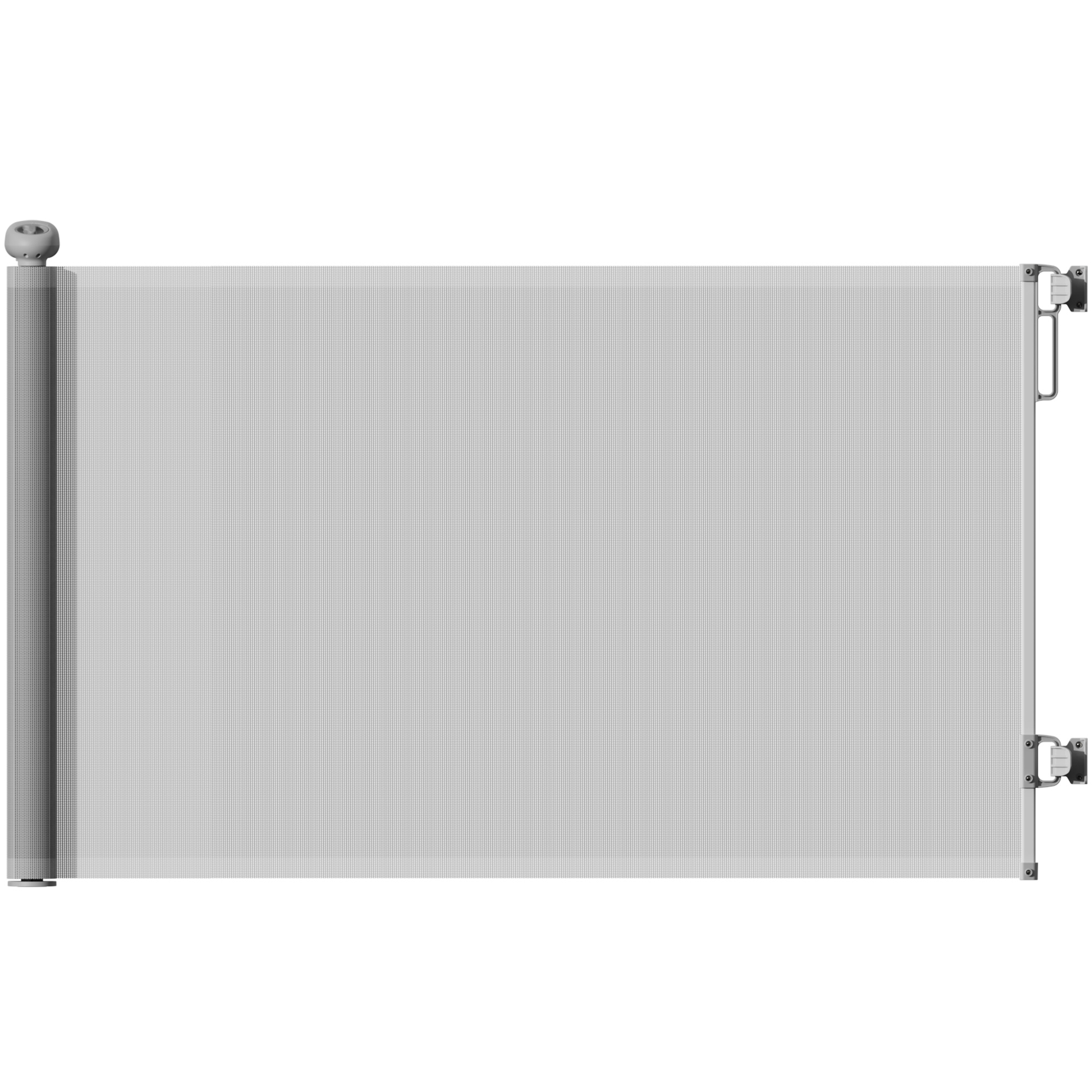 PAWSTER Retractable Stair Gate Extends Up to 140 cm Wide Grey