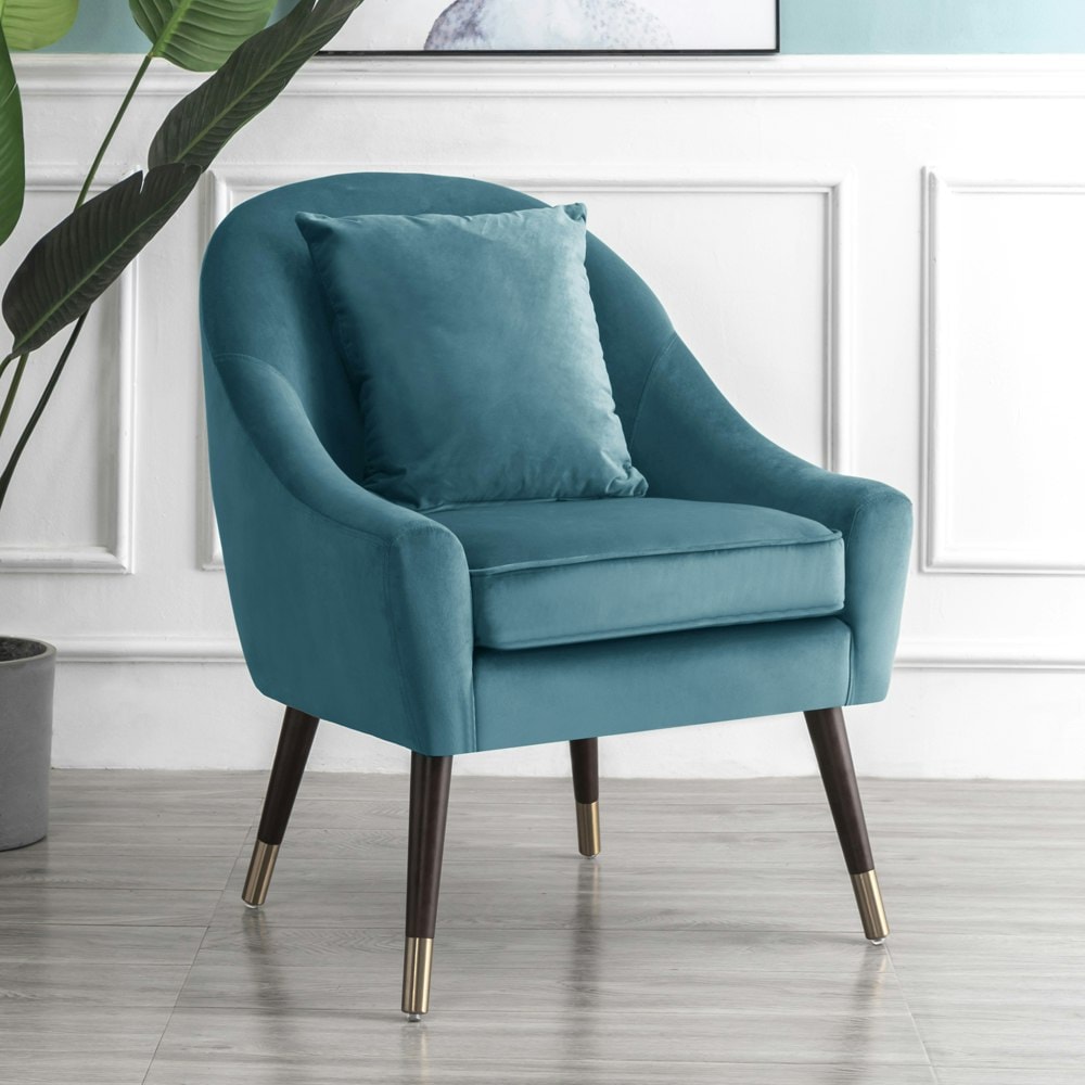 VALORA Velvet Dining Chair - Teal