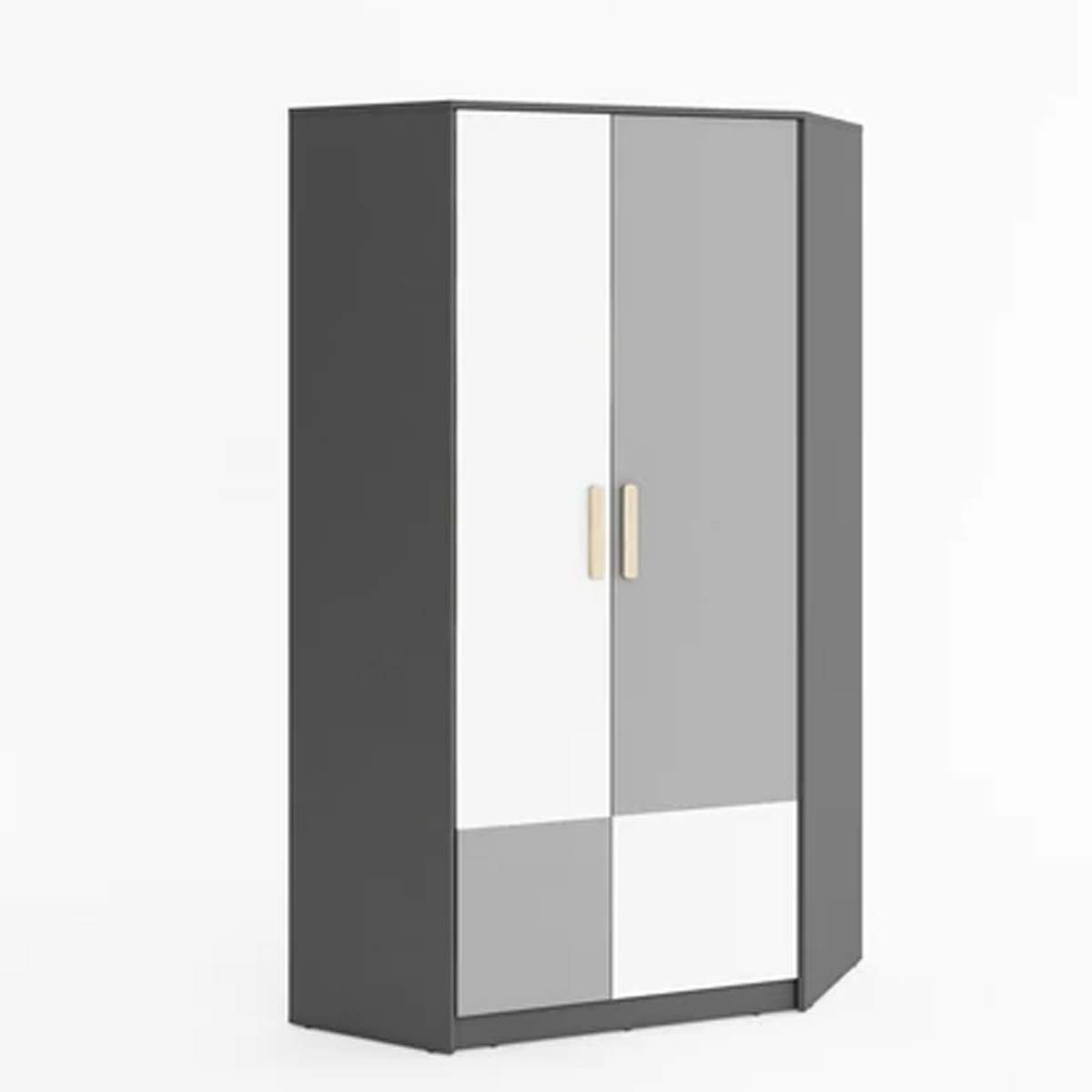 CAPRI 2 Door Corner Wardrobe Graphite - 95cm