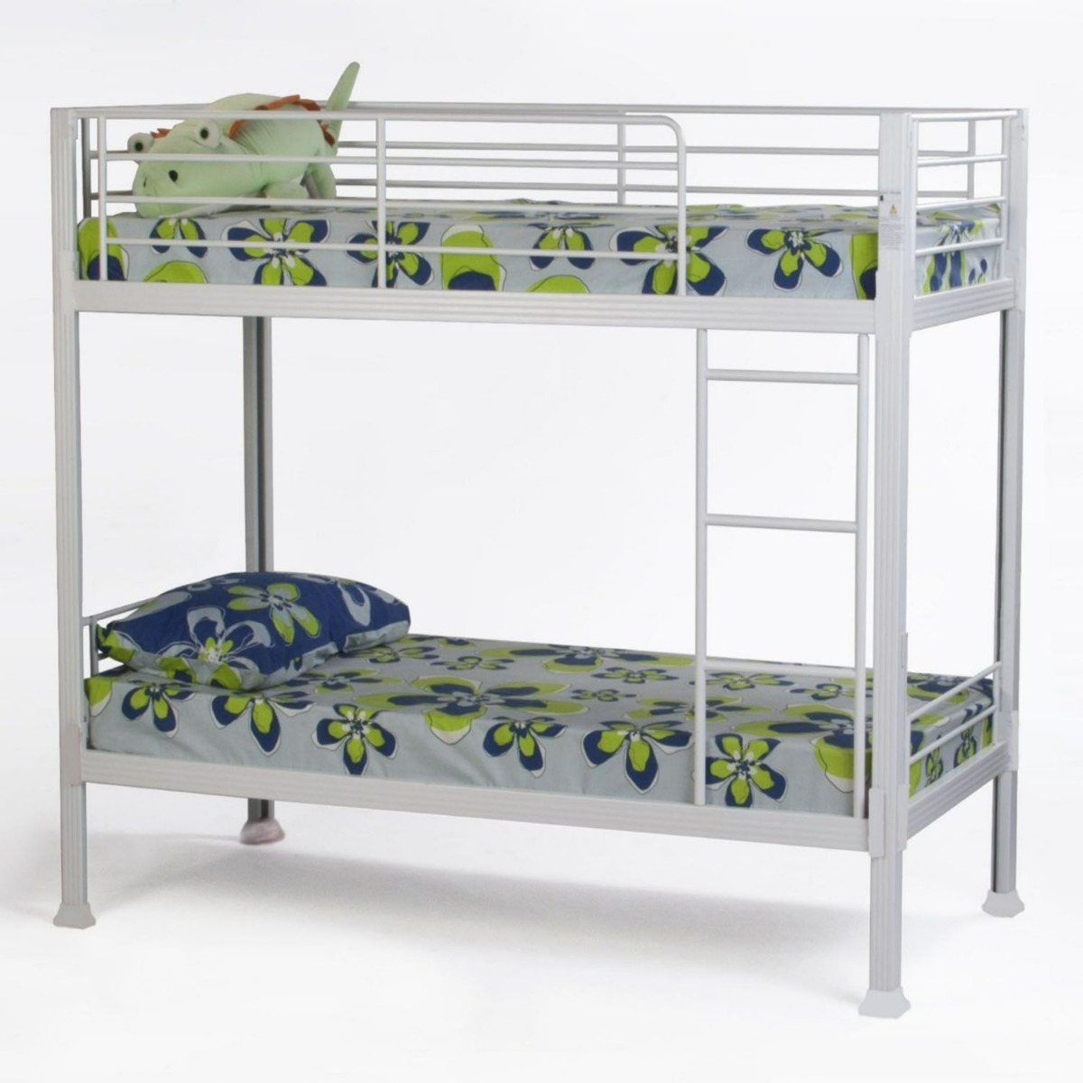 NOBRA Metal Single Bunk Bed Frame - White