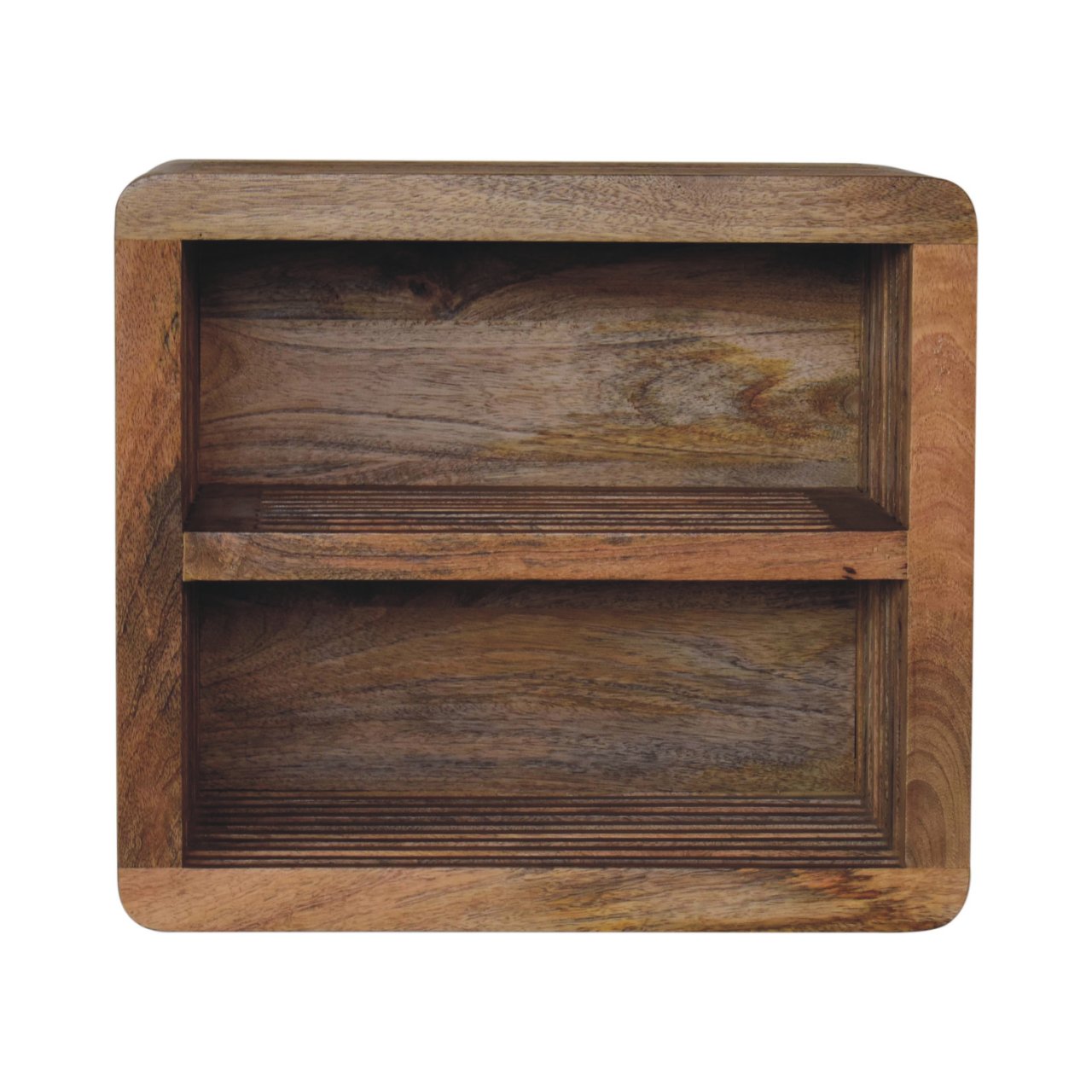 Bedside Table - RIMINI Wall Mounted Nightstand Oak 45cm
