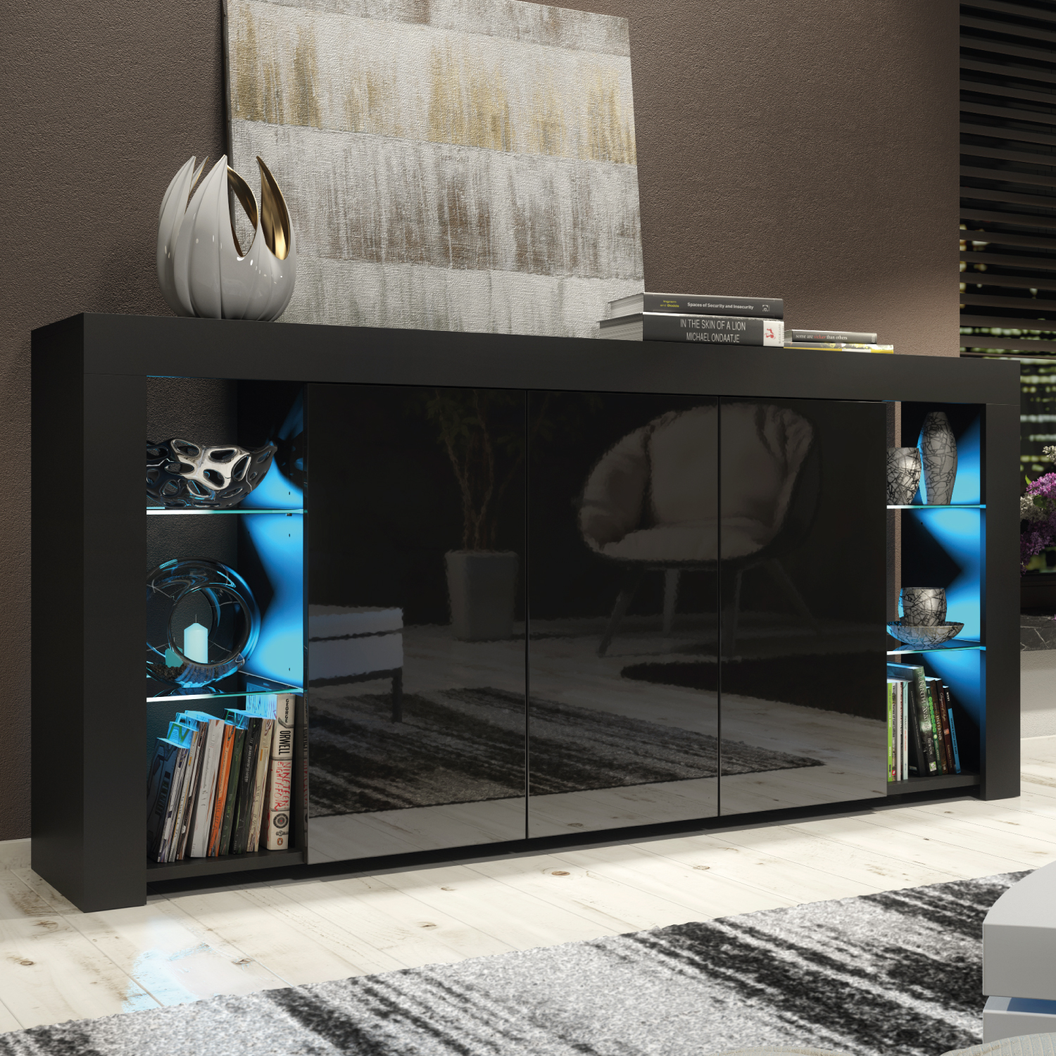 BILBAO Sideboard 164cm - Black