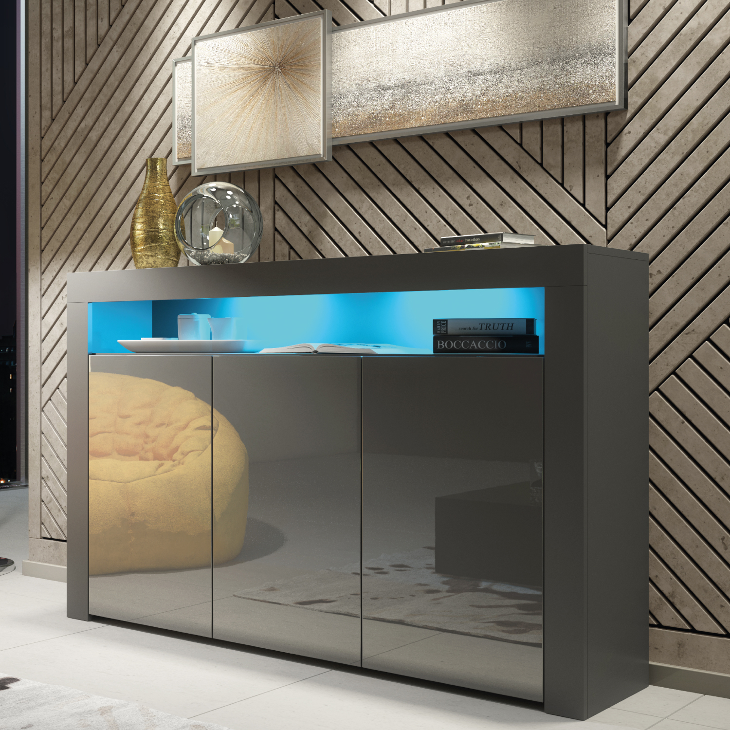 APEX Sideboard 155cm - Dark Grey