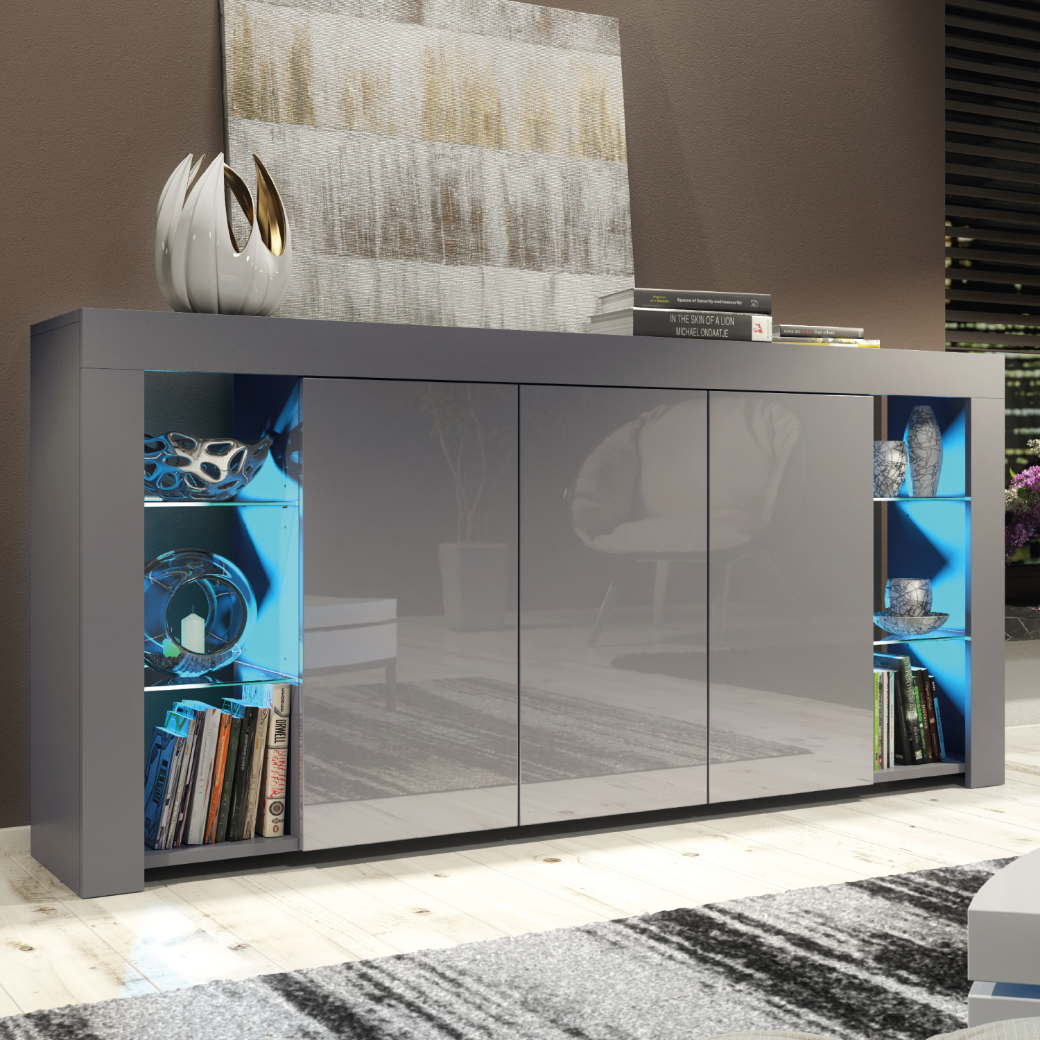 BILBAO Sideboard 164cm - Dark Grey