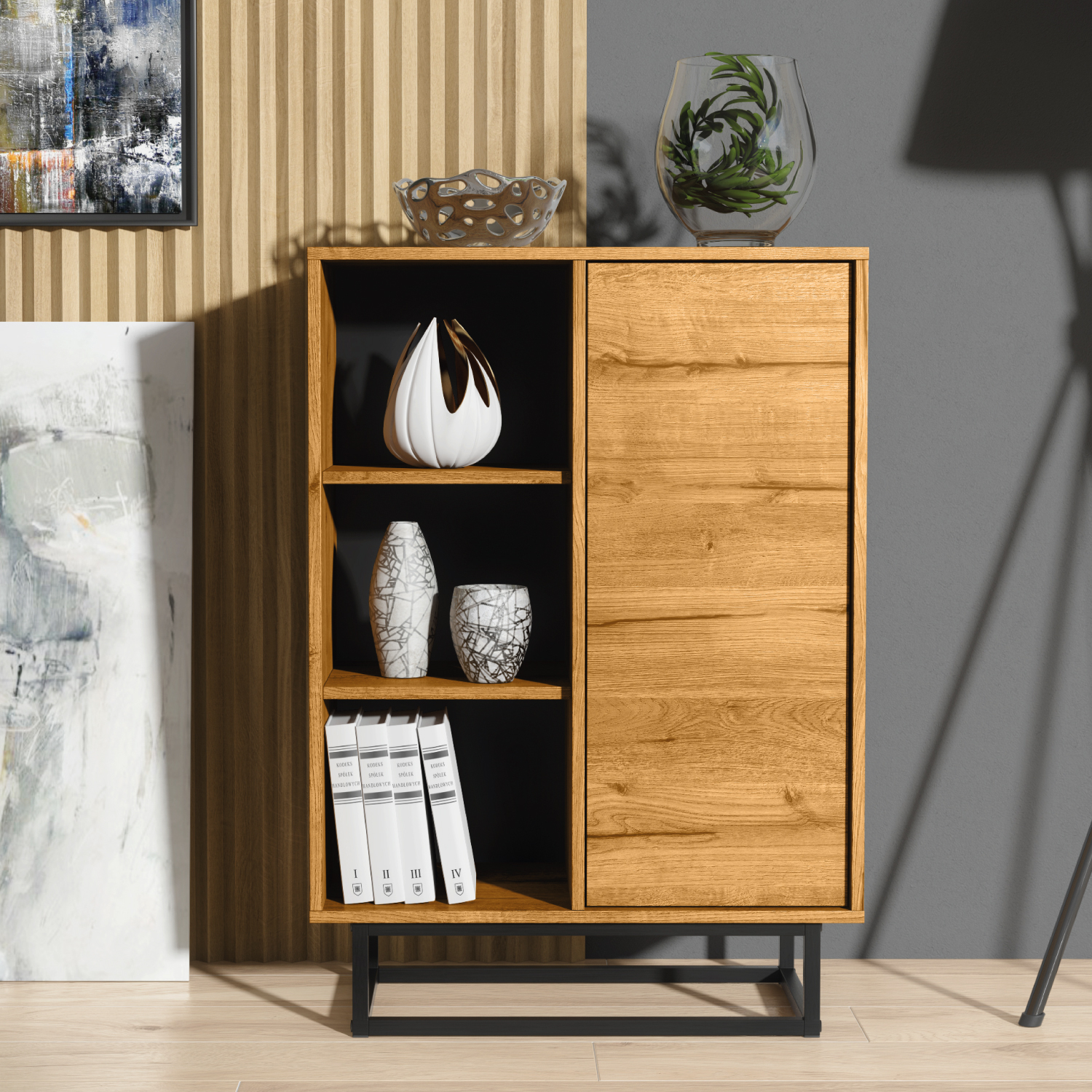 ZAMORA Sideboard 100cm - Dark Oak