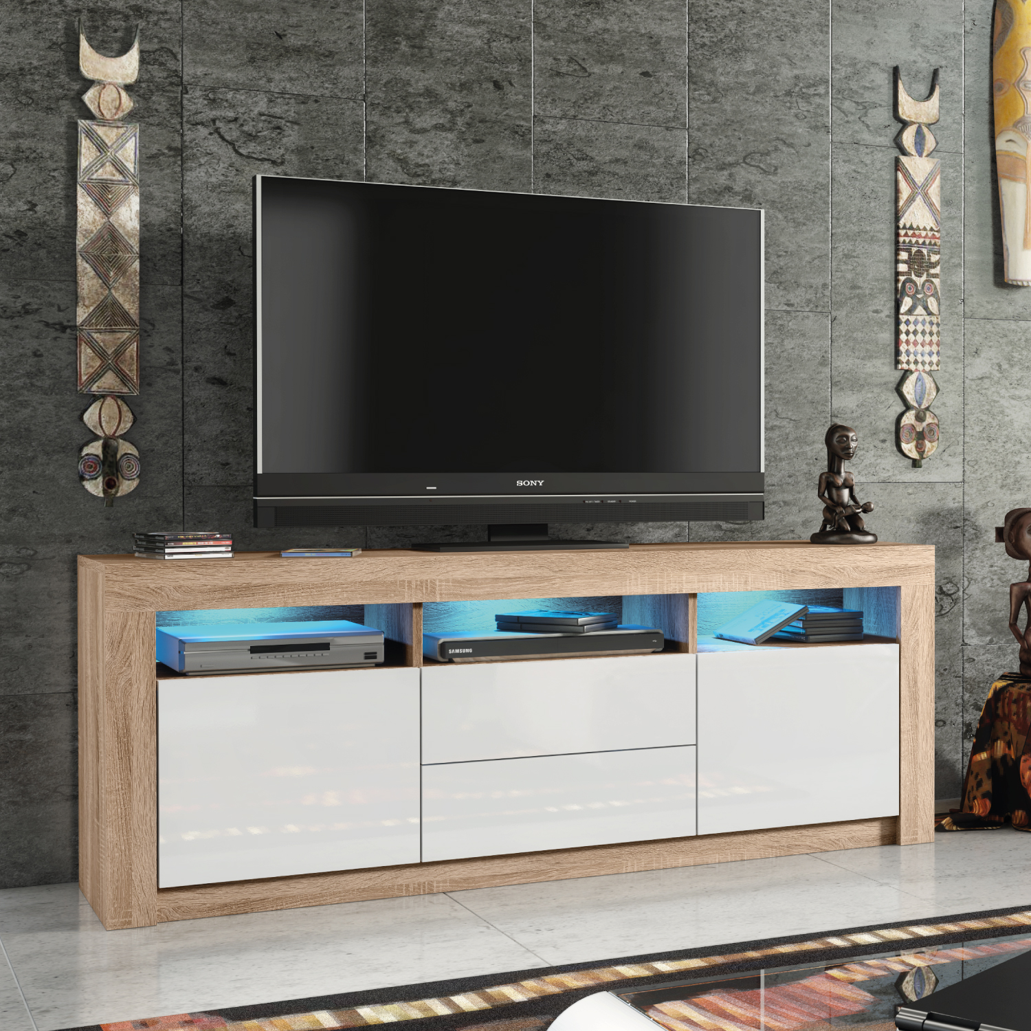 OASIS TV Unit 160cm - Natural Oak