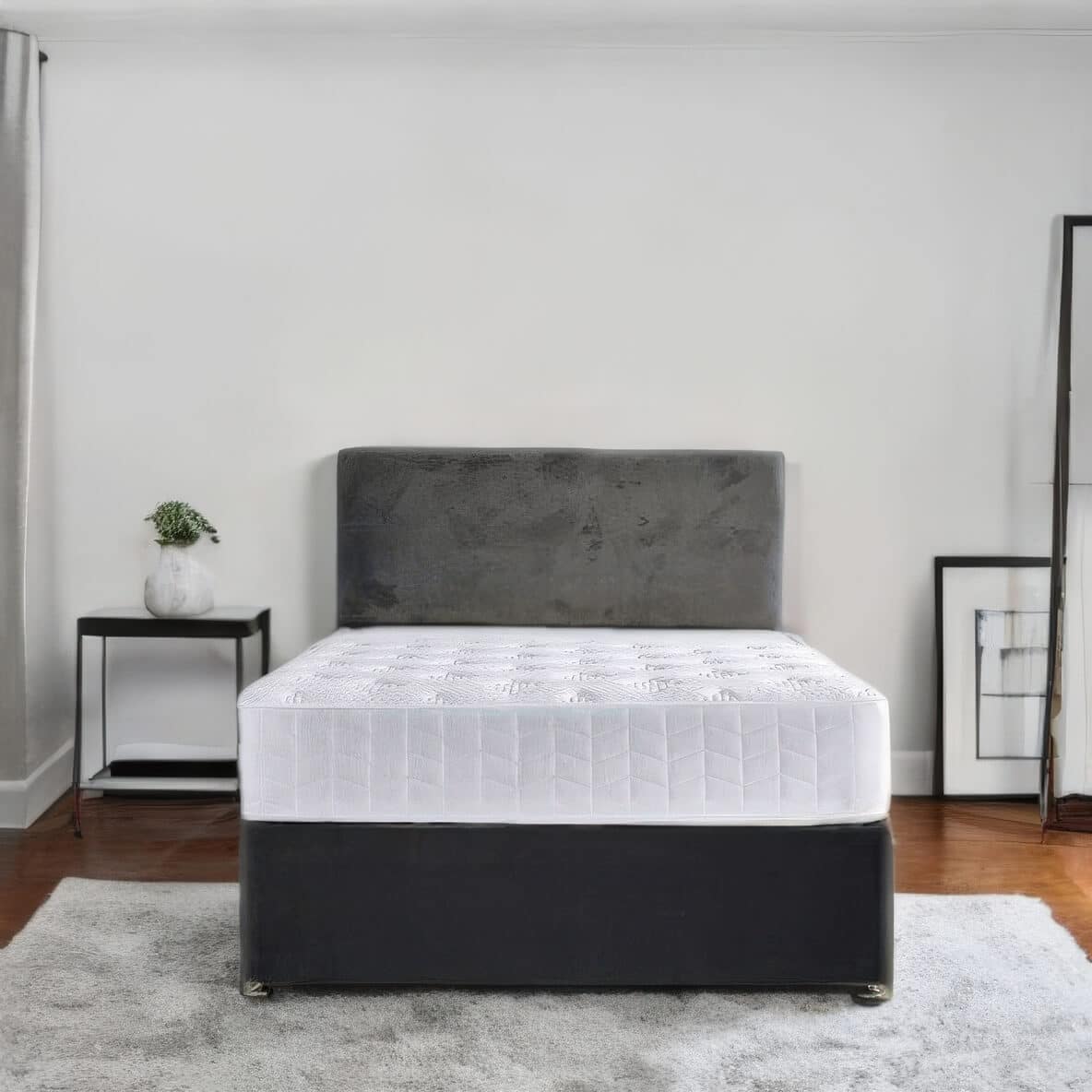 HANDY Headboard Double Fabric - Grey
