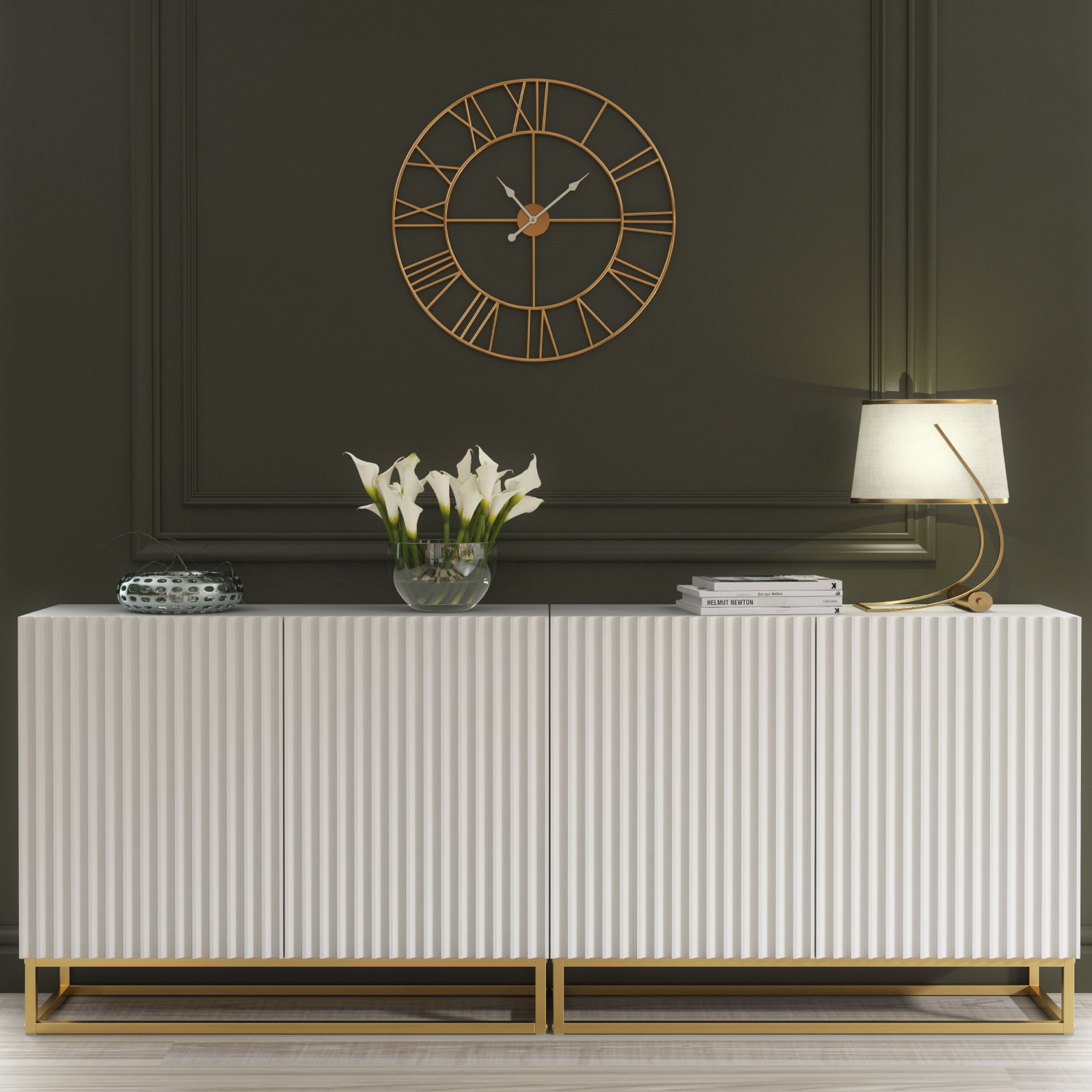 ANCONA Duo Sideboard 200cm - White