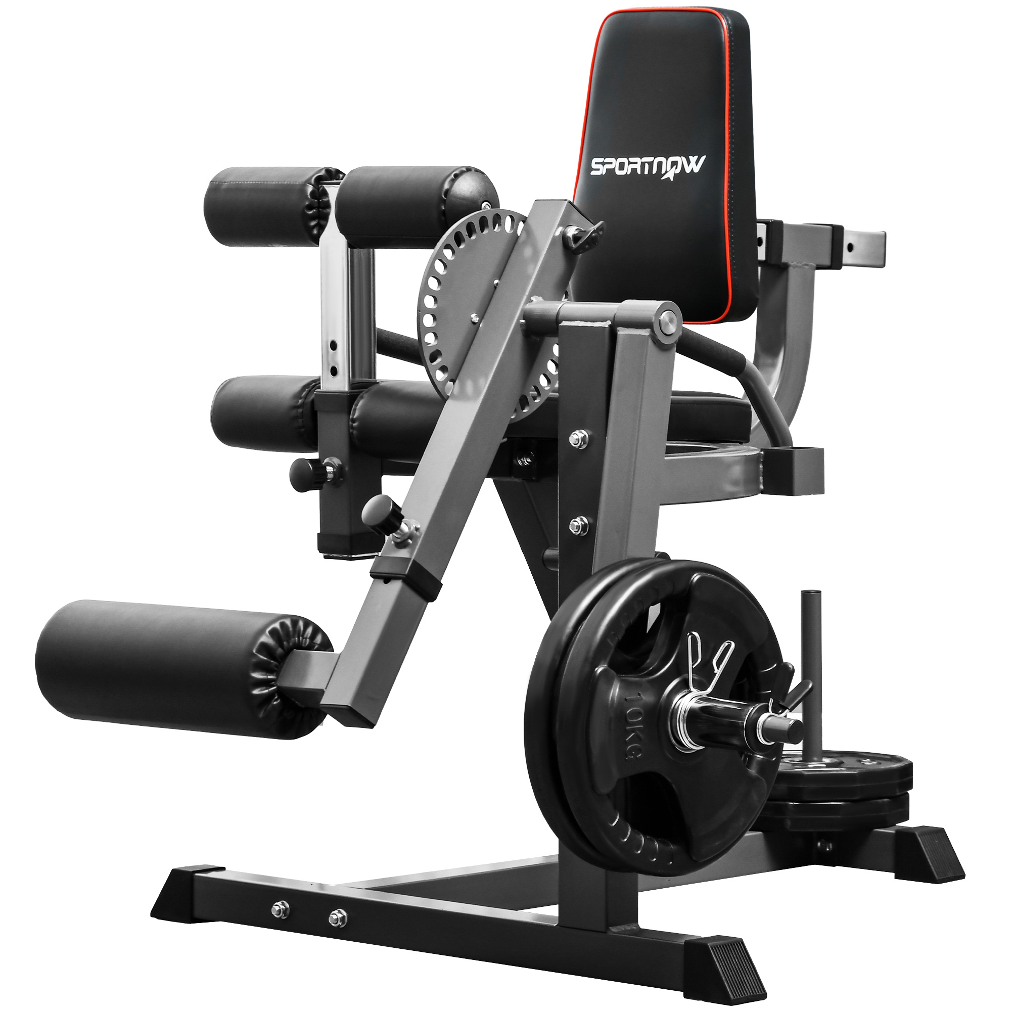 SPORTEDGE Seated Leg Extension Machine with Plate Loaded