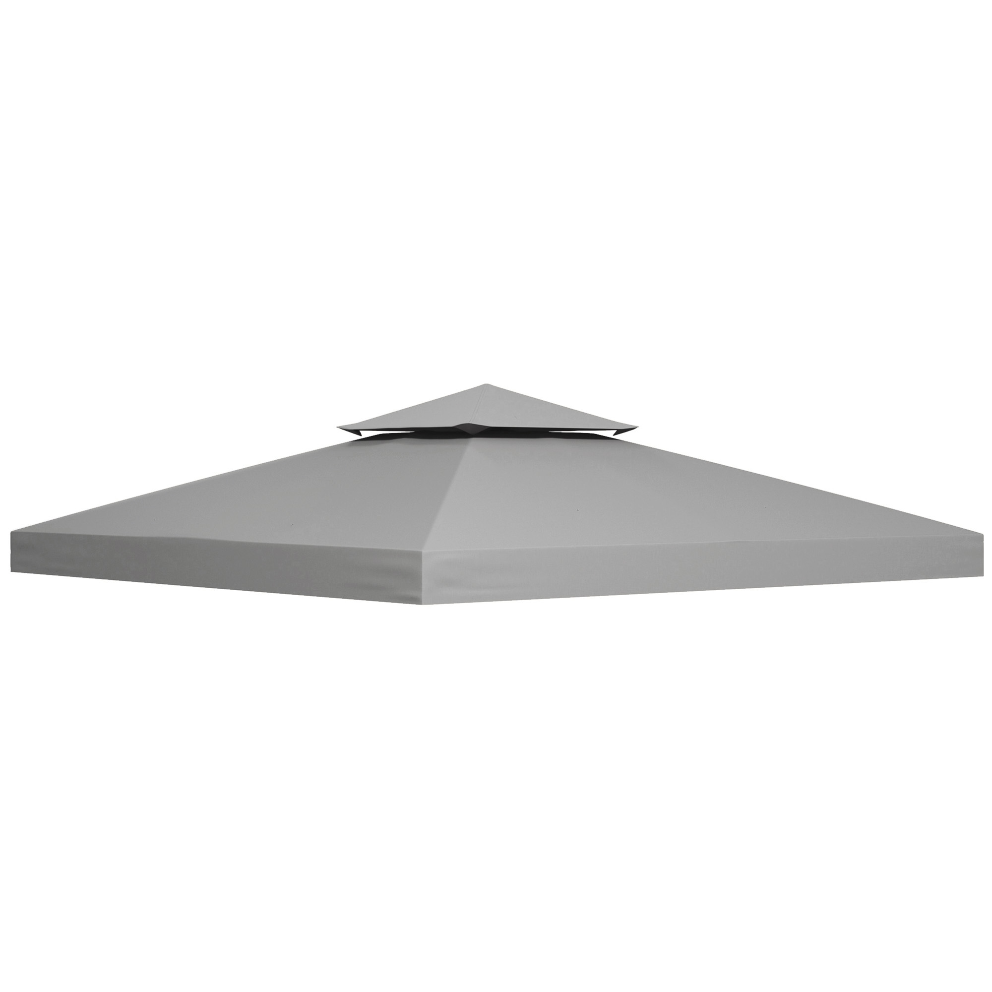 3 x 3M Gazebo Canopy Roof Top Replacement Cover Spare Part Light Grey (TOP ONLY)