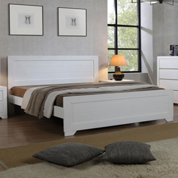 Rosamund 5ft King Size Bed - White